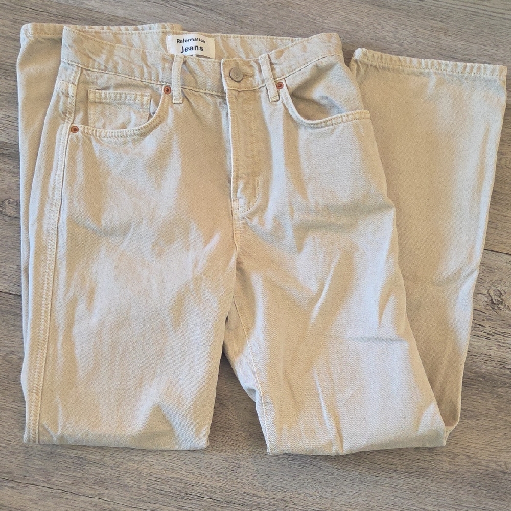 Reformation Val 90s Mid Rise Straight Jeans